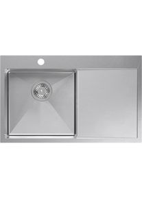 Q Company, Spülbecken, RUSSEL 111 SteelQ polished steel (20 cm, 48 cm)