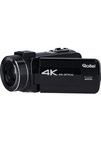 Rollei Movieline UHD10X (19.20 Mpx, 60p, 10 x), Videokamera, Schwarz
