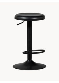 De Eekhoorn Taburete de bar de metal Isaac, regulable en altura Negro Metal Ø 39 x Al 61-81 cm