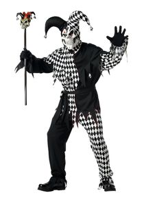 maskworld Costume da giullare dell'orrore