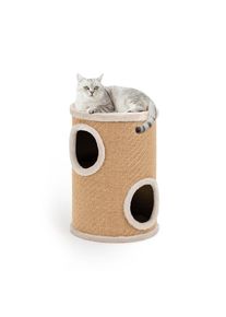 Lionto barril rascador con yute, beige 50x36x36cm para gatos