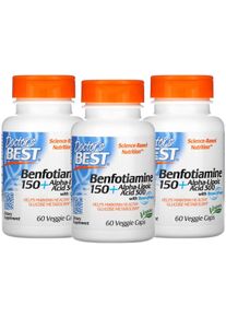 Doctors Best Benfotiamine 150 + Alpha-Lipoic Acid 300, 3 x 60 Kapseln