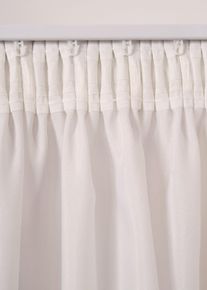 Lot de 2 voilages en polyester recyclé - blanc - taille 145x135 cm - bonprix