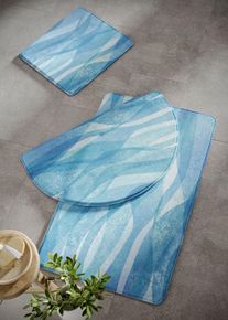 Tapis de bain à mémoire de forme - bleu - taille 1 (Tapis pour WC sur pied 45/50cm) - bonprix