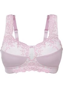 Soutien-gorge grand maintien sans armatures avec bretelles rembourr&eacute;es - violet - taille 105C - bonprix