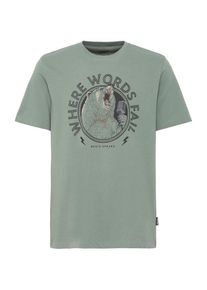 Blend Koszulka 'BHKIBE' dla mężczyzn beżowy / szary bazalt / pastelowy zielony / czarny Rozmiar M