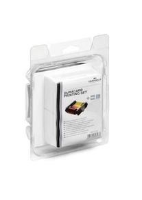 Durable DURACARD Targhetta porta nome printing set con 1 nastro YMCKO e 100 schede