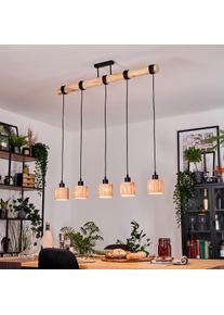hofstein Granja Lámparas suspendidas, Lámparas colgantes Crudo, Negro, 5 luces