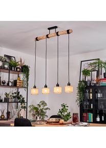 hofstein Sabadim Lámparas suspendidas, Lámparas colgantes Crudo, Negro, 4 luces