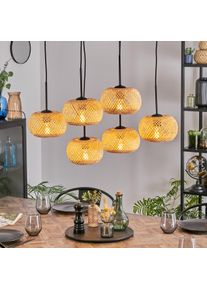 hofstein Bauro Lámparas suspendidas, Lámparas colgantes Crudo, 6 luces