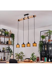 hofstein Bassagoda Lámparas suspendidas, Lámparas colgantes Crudo, Negro, 4 luces