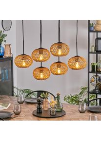 hofstein Mulstrand Lámparas suspendidas, Lámparas colgantes Crudo, 6 luces