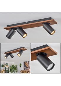 hofstein Dalan Plafones, Spot techo LED Crudo, Negro, 3 luces