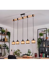 hofstein Ramila Lámparas suspendidas, Lámparas colgantes Crudo, Negro, 5 luces