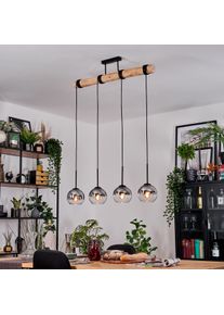 hofstein Koyoto Suspension, Boule lumineuse, Suspension Écru, Noir, 4 lumières