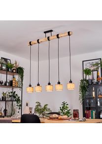 hofstein Bongal Lámparas suspendidas, Lámparas colgantes Crudo, Negro, 5 luces