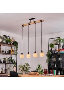 hofstein Cavaca Lámparas suspendidas, Lámparas colgantes Crudo, Negro, 4 luces