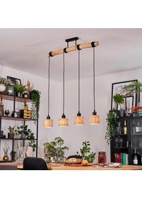 hofstein Granja Lámparas suspendidas, Lámparas colgantes Crudo, Negro, 4 luces