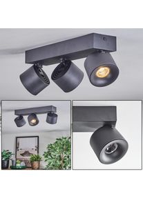 hofstein Narel Plafonnier, Spot de plafond LED Noir, 3 lumières
