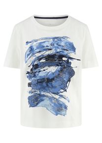 Gerry Weber - Rundhals-Shirt, weiss, Gr. 40, Baumwolle