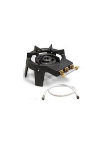INTEC Estufa de gas 9.8 KW Hierro fundido real 4 pies 2 quemadores + Manguera de gas flexible 1.50m TRIGLAV