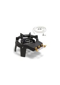 Estufa de gas de 9.8KW en hierro fundido real en 4 pies 3 grifos + manguera de gas flexible INTEC de 1.50m