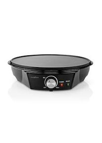 Crepera eléctrica 1200W Ø30 cm Panqueque Revestimiento metálico antiadherente Nedis