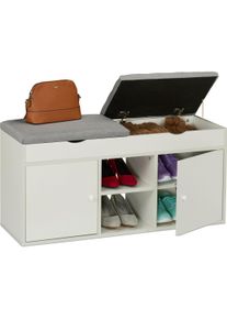 Relaxdays, Schuhschrank, Schuhbank