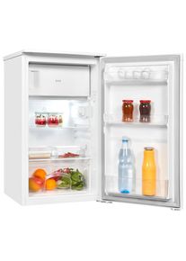 Exquisit , Kühl-/Gefrierkombination »KS117-3-040D weiss«, Energieeffizienzklasse D, 81 Liter Nutzinhalt , Weiß , Die Einsatzhöhe der Glasböden...