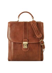 Pike Piké , Umhängetasche echt Leder, Made in Italy , braun