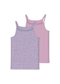 name it , Unterhemd »NKFSTRAP TOP 2P PASTEL LILAC DOT NOOS« , Pastel Lilac , 158 (164) , 158 (164) , Unterwäsche von name it für Mädchen