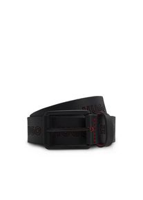 Hugo, Herren, Lederg&uuml;rtel &raquo;Gilroy Deb Sz35&laquo; mit Label-Pr&auml;gung rundherum, Black 001, Black 001, G&uuml;rtel von Hugo Menswear