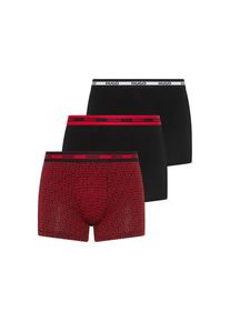 HUGO Underwear , Boxershorts »BOXER BR PLANET DES«, (3 St.), elastischer Bund mit Logo, aus Stretch-Baumwolle, enganliegend , Open Miscellaneous...