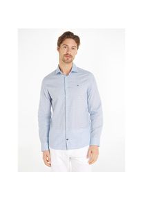Tommy Hilfiger , Damen , Businesshemd »CL-W OXF CIRCLE PRINT SHIRT SF« , Light Blue / Navy , N-Gr , 43 -N-Gr , 43 , Langarmhemd von Tommy Hilfiger...