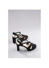 Aniston SHOES, Damen, High-Heel-Sandalette , Sommerschuh, Abendsandale, Plateau - NEUE KOLLEKTION, schwarz, 38, schwarz, Sommerliche Sandalette aus 