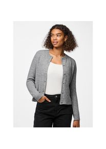 Pieces , Strickjacke »PCMALOU LS KNIT CARDIGAN NOOS BC« , Medium Grey Melange , XS , XS , Gestrickter Cardigan von Pieces