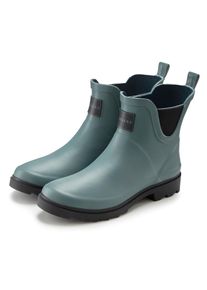 ELBSAND, Damen, Gummistiefelette &raquo;Boots&laquo; aus wasserdichtem Material, Gummistiefel, Schlupfstiefel, petrol, 35, petrol, Wasserdichter Gummistiefel in 