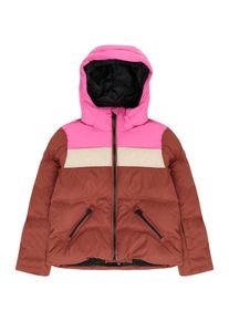 Brunotti Kids Piger Sportsjakke 'Niagony' beige / lys pink / rustr&oslash;d St&oslash;rrelse 140