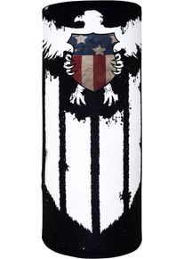 Zan Headgear Motley SportFlex Shield, multifunctional headwear , color: Black/White/Red/Blue , size: One Size