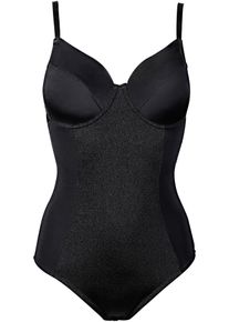 Body con effetto modellante medio, Nero, Taglia 85C, bonprix