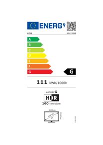Kivi 65U740NB (65", LED, 4K, 2023), TV, Schwarz