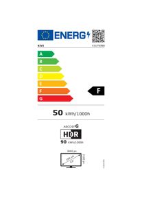 Kivi 43U750NB (43", 4K), TV, Schwarz