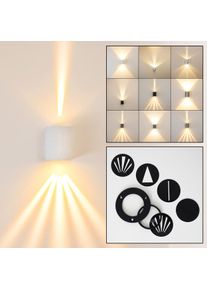 hofstein Außenwandleuchte Wandlamp LED Wit, 2-lichts
