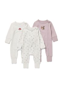 Tchibo - Baby-Pyjama - Baby - Gr. 62/68 - creme/print