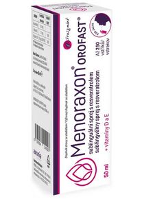 MENORAXON OROFAST sublingválny sprej s resveratrolom 250 dávok, príchuť citrus a mäta 50ml
