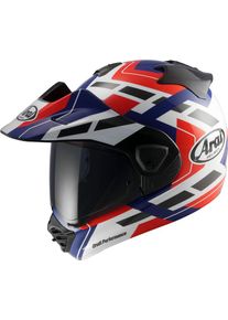 Arai Tour-X5 Match, capacete de aventura , cor: Preto/Branco/Vermelho/Azul , tamanho: L