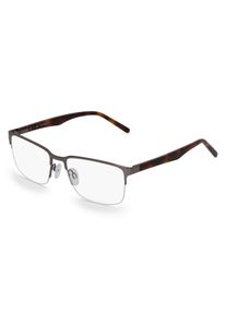 Fielmann DDJ 008 FLEX CL okulary męskie | Oprawka: P&oacute;łramkowe, Kwadratowe, Szary