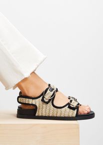 bonprix Mujer, Sandalias, negro, 36