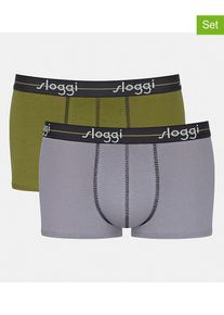 Sloggi 2-delige set: boxershorts groen/grijs - 42% | Maat: XXL |