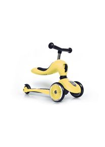 Scoot and Ride Kinderscooter , Gelb , Kunststoff, Metall , 24x37x55 cm , unisex , Anti-Überschlag-Vorrichtung, weicher Sitz, höhenverstellbarer Lenker